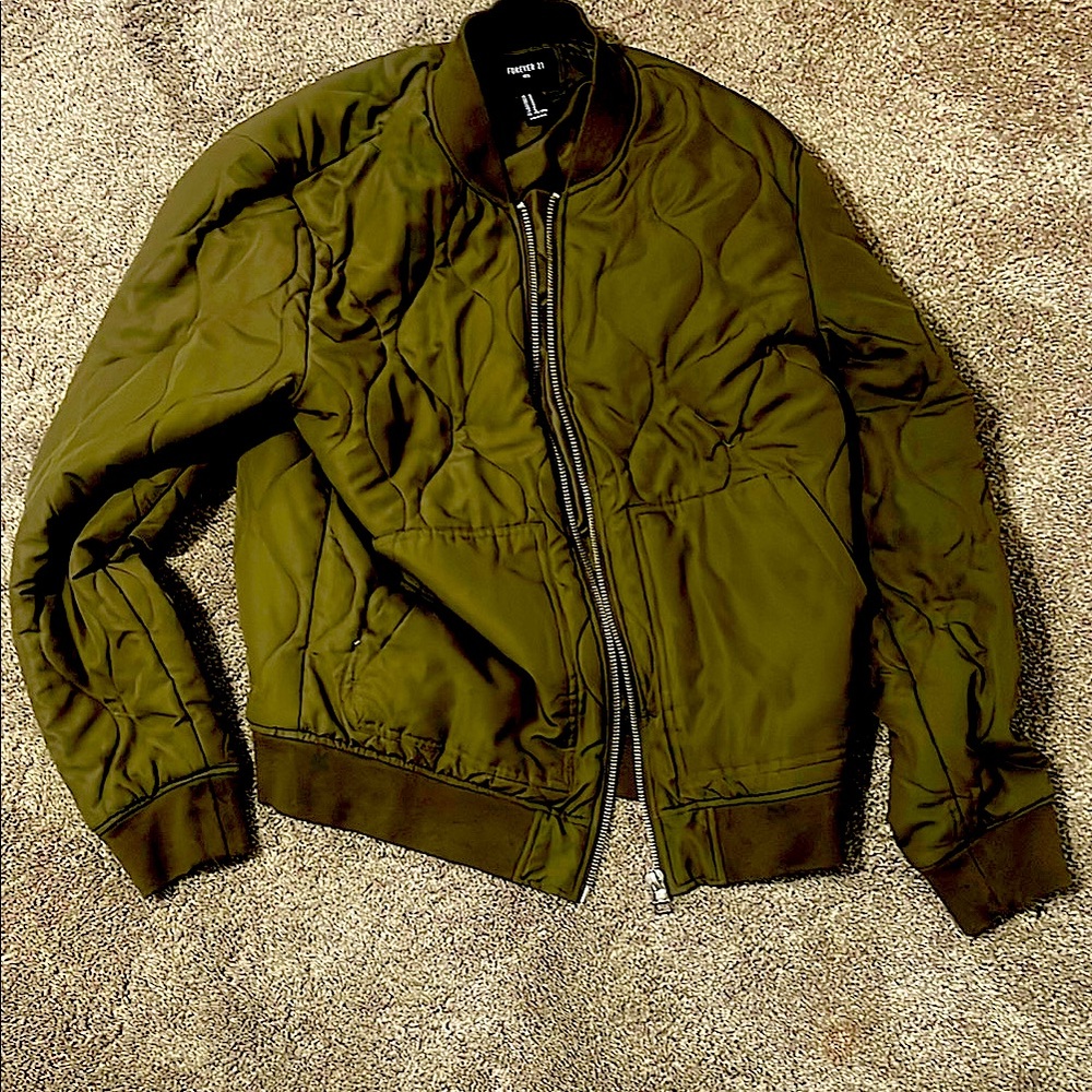 Men's Olive Bomber Jacket